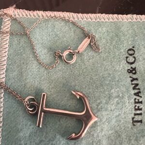 Tiffany & Co Sterling silver Anchor Necklace